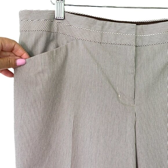 Express trousers, boot cut, medium rise,  pinstripes - Picture 7 of 14